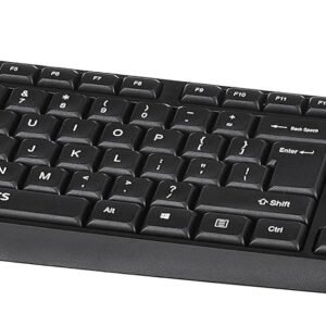 amazon basics Wired Keyboard with 104 Keys for Windows, Mac OS Computer