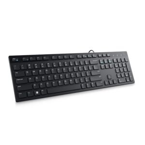 Dell KB216 Wired Multimedia Keyboard - Full-Size Layout with USB Interface, Chiclet Keys, Spill Resistance with 3 Indicator Lights| Plug and Play| Hot Keys: Volume, Mute,...