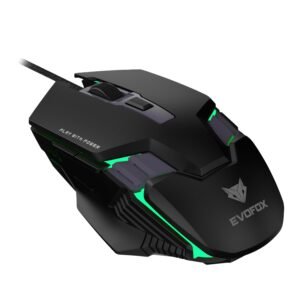 EvoFox Starter Series Spectre USB Wired Gaming Mouse with Upto 3600 DPI Gaming Sensor | 6 Buttons Design | Upto 7 Million Clicks | 7 Colours Rainbow Lighting with Breathing...
