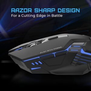 EvoFox Starter Series Spectre USB Wired Gaming Mouse with Upto 3600 DPI Gaming Sensor | 6 Buttons Design | Upto 7 Million Clicks | 7 Colours Rainbow Lighting with Breathing...