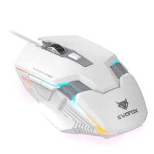 EvoFox Starter Series Spectre USB Wired Gaming Mouse with Upto 3600 DPI Gaming Sensor | 6 Buttons Design | Upto 7 Million Clicks | 7 Colours Rainbow Lighting with Breathing...