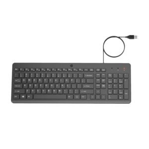 HP K100 Wired Keyboard, Quick, Comfy and Accurate, USB Plug & Play Setup,LED Indicators(7J4G1AA)