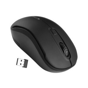 ZEBRONICS Dash Pro 2.4GHz Wireless Mouse, Upto 1600 DPI, 3 Level DPI, High Precision, Power Saving Mode, Comfortable & Lightweight, for Mac | Laptop | Computer (Black)