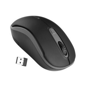 ZEBRONICS Dash Pro 2.4GHz Wireless Mouse, Upto 1600 DPI, 3 Level DPI, High Precision, Power Saving Mode, Comfortable & Lightweight, for Mac | Laptop | Computer (Black)