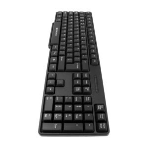 ZEBRONICS K20, Wired Keyboard, 104 Keys, 1.2m Cable, ₹ Key, UV Coated Keys, USB Interface, Retractable Stand, Plug and Play