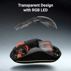 ZEBRONICS Sheer Plus Wireless Mouse, Dual Mode (2.4GHz + BT), Dual Bluetooth, Dual Dongle (USB A & USB C), Upto 3200 DPI, Silent Operation, RGB LED, 4 Buttons, for Mac | Laptop...