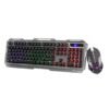 Zebronics Transformer Gaming Keyboard and Mouse Combo,Braided Cable,Durable Al body,Multimedia keys and Gaming Mouse with 6 Buttons, Multi-Color LED Lights, High-Resolution...