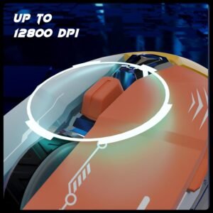 ZEBRONICS Transformer M Plus Wired Gaming Mouse, Up to 12800 DPI, 6 Buttons with a 6-Level DPI Switch, 8 RGB Modes, 1000Hz Polling Rate, 1.5m Detachable Cable, Gaming Grade...