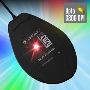 Zebronics-Transformer-M with a High-Performance Gold-Plated USB Mouse: 6 Buttons, Multi-Color LED Lights,High-Resolution Sensor with max 3600 DPI, and DPI Switch(White)