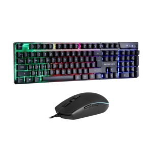 Zebronics War Gaming Keyboard and Mouse Combo,Gold Plated USB, Braided Cable,Multicolour LEDs/Gaming Mouse with breathing LEDs and 3200 DPI