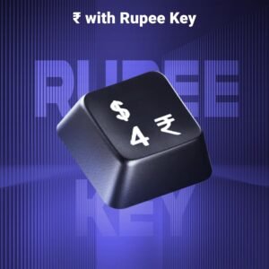 Zebronics Wired Keyboard with 104 Keys, 1.2m Cable, ₹ Key, USB Interface, UV-Coated Keys, Retractable Stand, USB Nano Receiver, for PC, Laptop(K65, Black)