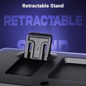 Zebronics Wired Keyboard with 104 Keys, 1.2m Cable, ₹ Key, USB Interface, UV-Coated Keys, Retractable Stand, USB Nano Receiver, for PC, Laptop(K65, Black)