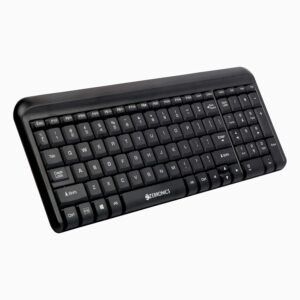 Zebronics Wired Keyboard with 104 Keys, 1.2m Cable, ₹ Key, USB Interface, UV-Coated Keys, Retractable Stand, USB Nano Receiver, for PC, Laptop(K65, Black)
