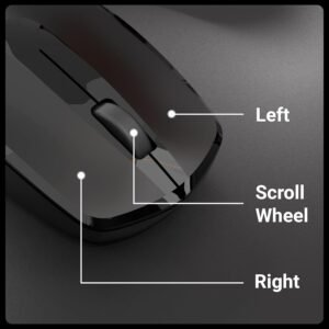 ZEBRONICS Wireless Mouse, 2.4GHz, 3200 DPI, 3 Buttons, Comfortable & Ergonomic, USB Nano Receiver, Power-Saving Mode, Works on Most Surfaces, for Mac | Laptop | Computer...