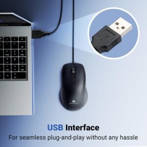 Zebronics Zeb-Alex Wired USB Optical Mouse with 3 Buttons