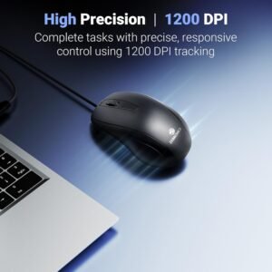 Zebronics Zeb-Alex Wired USB Optical Mouse with 3 Buttons