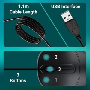 Zebronics Zeb-Comfort+ Wired Mouse