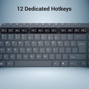 ZEBRONICS ZEB-KM2100 Multimedia USB Keyboard Comes with 114 Keys Including 12 Dedicated Multimedia Keys & with Rupee Key