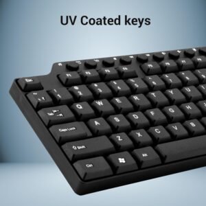 ZEBRONICS ZEB-KM2100 Multimedia USB Keyboard Comes with 114 Keys Including 12 Dedicated Multimedia Keys & with Rupee Key