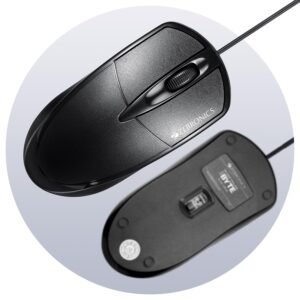 Zebronics Zeb-Power Wired USB Mouse, 3-Button, 1200 DPI Optical Sensor, Plug & Play, for Windows/Mac